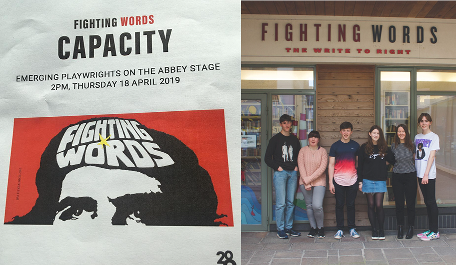 Image of CAPACITY brochure and image of all playwrights who
                participated in the programme